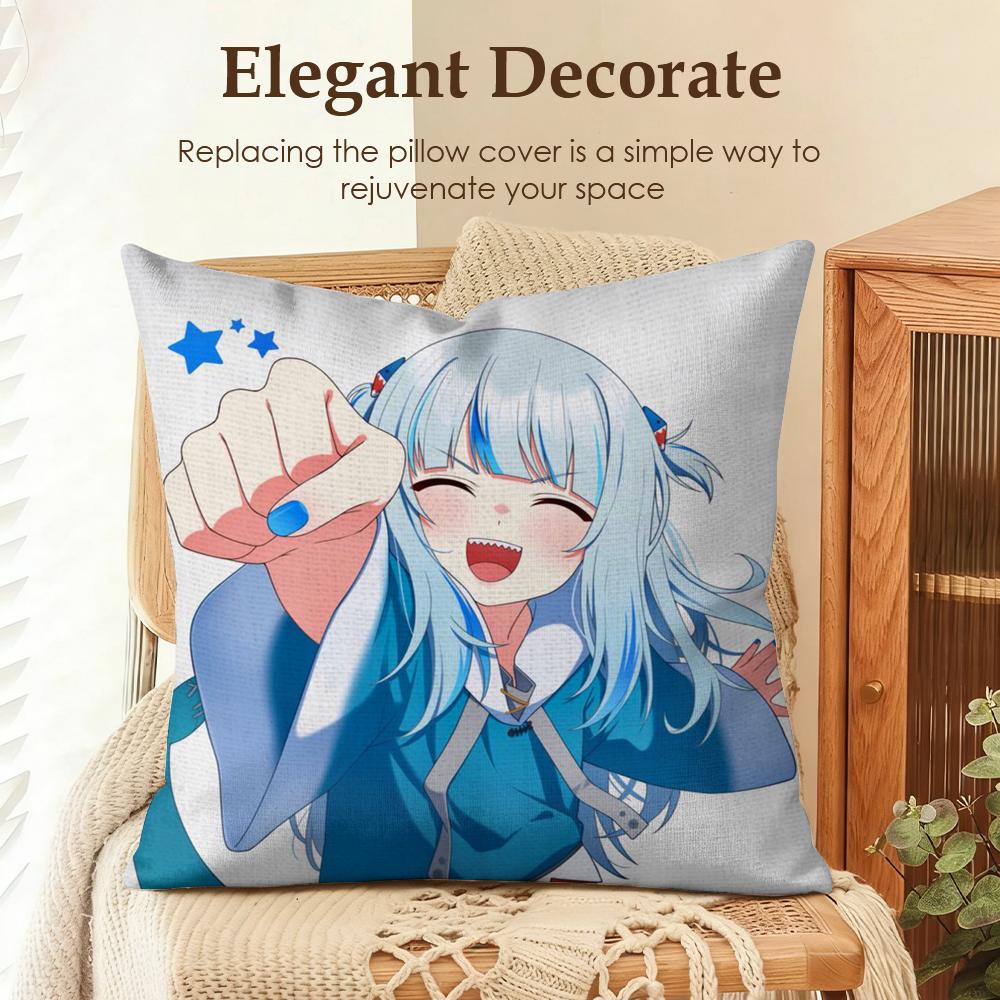 Cute GGawr Gura Cushion Cover Natural Linen Organic Fabric DoubleSided Printing Sofa Home Decor Gift Pillow Case 30x30cm
Cute GGawr Gura Cushion Cover Natural Linen Organic Fabric DoubleSided Printing Sofa Home Decor Gift Pillow Case 30x30cm