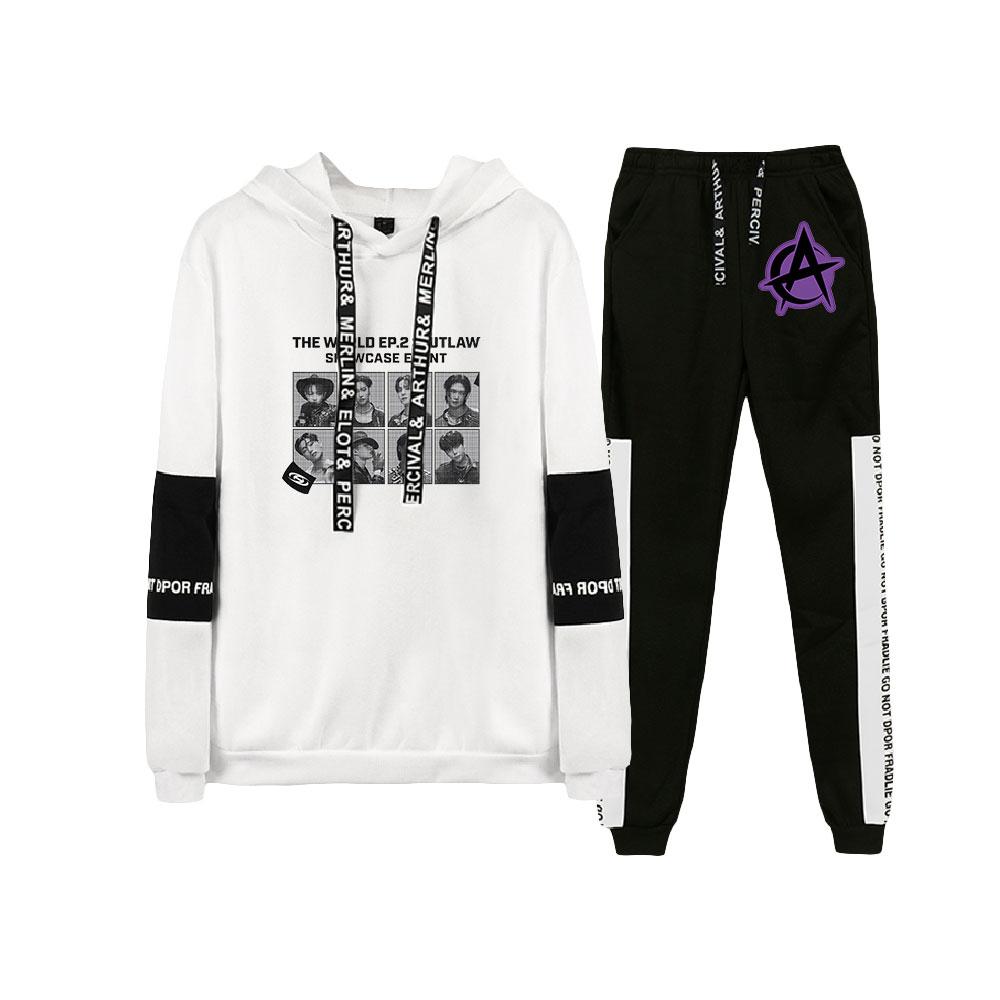 HOT Women/Men s Fashion THE WORLD EP.2 OUTLAW Sets Hoodie+Pants Sweatshirts 2 Pieces Kpop Sets Sporting Sportswear
HOT Women/Men s Fashion THE WORLD EP.2 OUTLAW Sets Hoodie+Pants Sweatshirts 2 Pieces Kpop Sets Sporting Sportswear