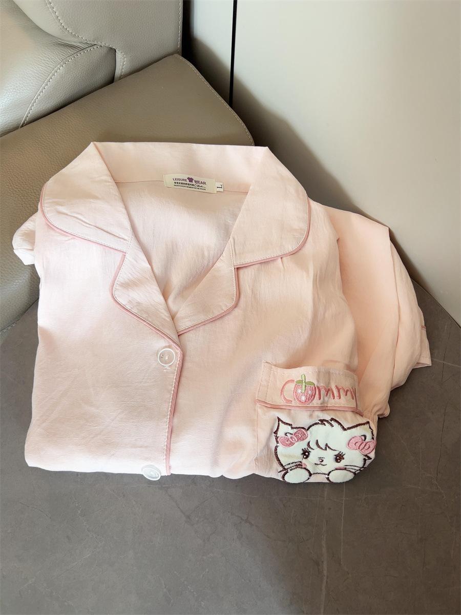 Japanese pink princess style mikko cat pajamas women s summer short-sleeved shorts two-piece set can be worn outside ins loungewear S
Japanese pink princess style mikko cat pajamas women s summer short-sleeved shorts two-piece set can be worn outside ins loungewear S