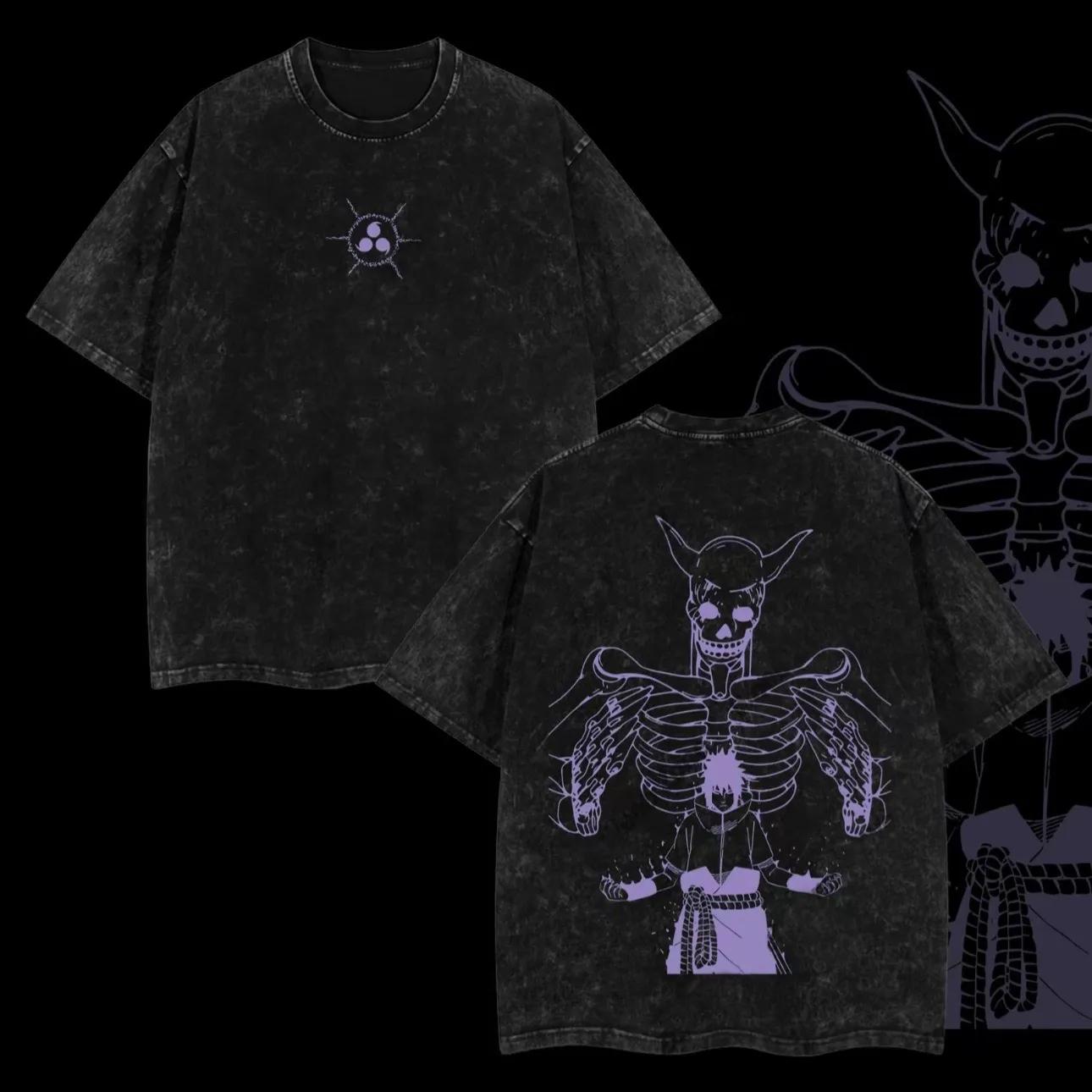 Sasuke Susanoo Skeleton T-shirt Naruto Manga Tee Vintage Washed Retro Anime Harajuku Streetwear Mens Graphic Clothes S
Sasuke Susanoo Skeleton T-shirt Naruto Manga Tee Vintage Washed Retro Anime Harajuku Streetwear Mens Graphic Clothes S