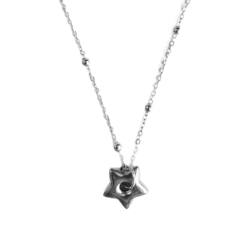 Stainless Steel Chains with Hollow star Heart Pendant Necklaces for Women Trendy on Neck Fashion Jewelry Accessories зірка
Stainless Steel Chains with Hollow star Heart Pendant Necklaces for Women Trendy on Neck Fashion Jewelry Accessories зірка