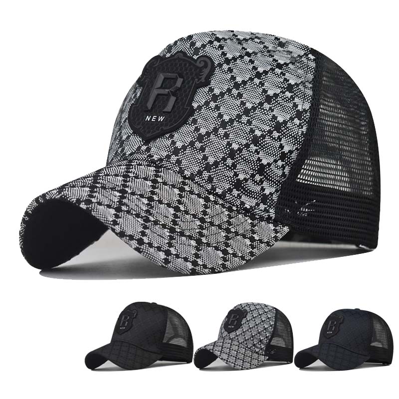 R Embroidery Baseball Casquatte Caps Hip Hop Bone Men Breathable Mesh Visor Hats Women Street wear Trucker Cap Wholesale 54-61CM сірий колір
R Embroidery Baseball Casquatte Caps Hip Hop Bone Men Breathable Mesh Visor Hats Women Street wear Trucker Cap Wholesale 54-61CM сірий колір