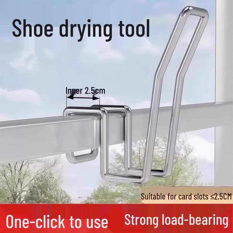 Крючки для сушки обуви из нержавеющей стали с защитой от кражи - 8 шт. Other
Крючки для сушки обуви из нержавеющей стали с защитой от кражи - 8 шт. Other