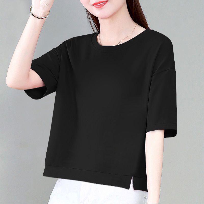 Korean Style Women s Black Cotton Short Sleeve Loose Fit Summer Top 2XL (for 130-145 jin)
Korean Style Women s Black Cotton Short Sleeve Loose Fit Summer Top 2XL (for 130-145 jin)