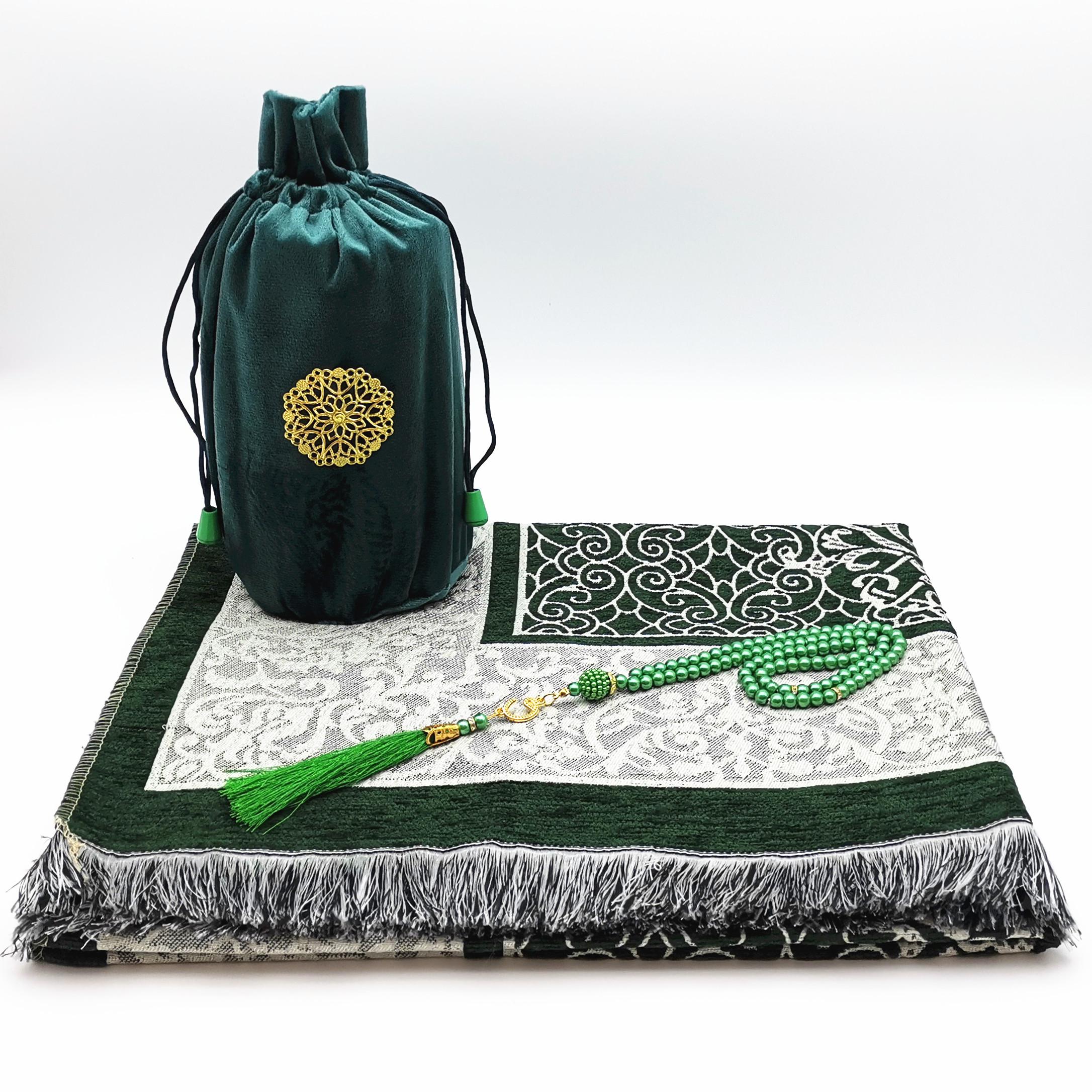 Islamic Prayer Mat With Muslim Beads and Velvet Gift Bag For Women Man 70x110CM зелёный
Islamic Prayer Mat With Muslim Beads and Velvet Gift Bag For Women Man 70x110CM зелёный