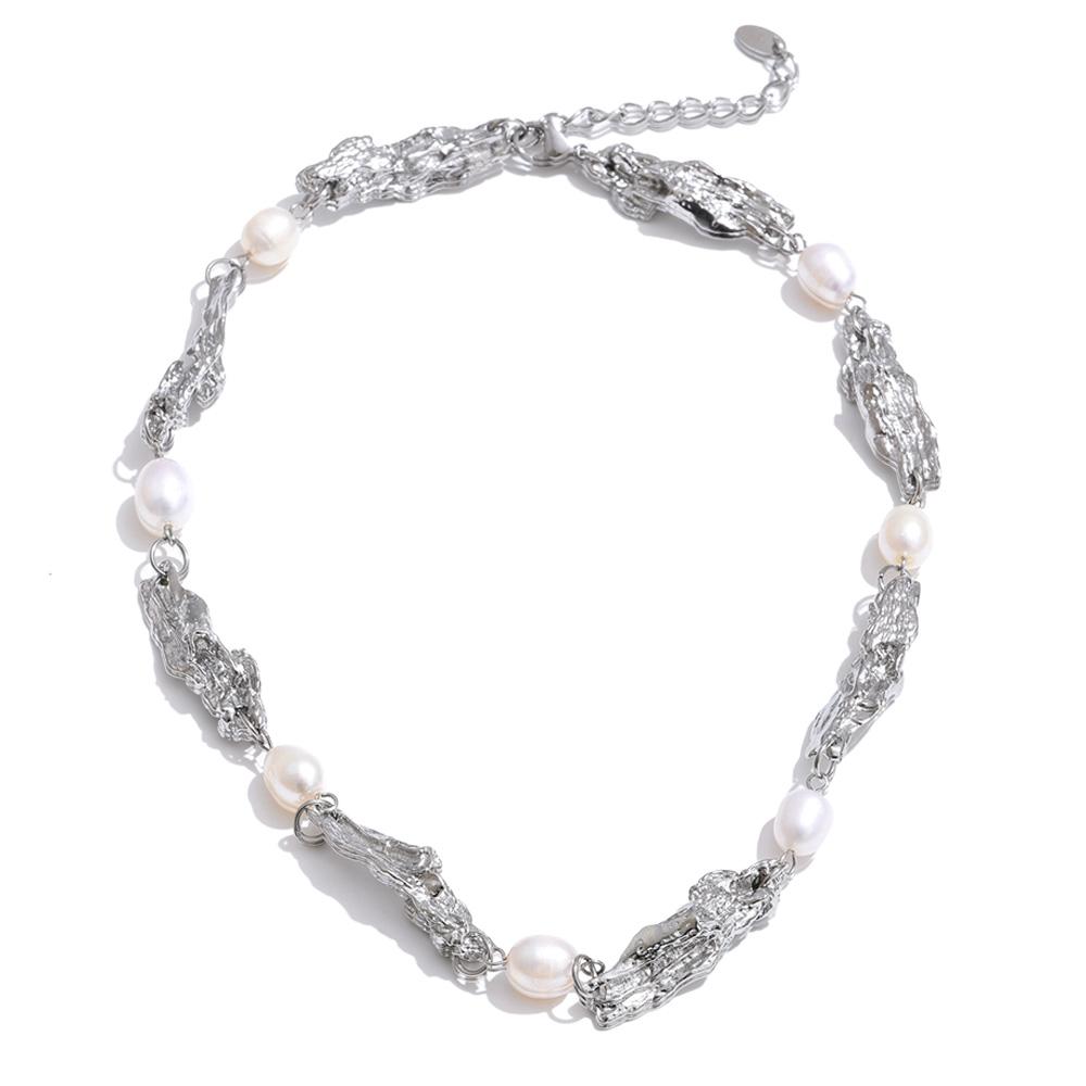 Yhpup Stainless Steel Lava Effect Vintage Fashion Waterproof Necklace with Natural Pearls Handmade Expensive Jewelry PVD Plated
Yhpup Stainless Steel Lava Effect Vintage Fashion Waterproof Necklace with Natural Pearls Handmade Expensive Jewelry PVD Plated