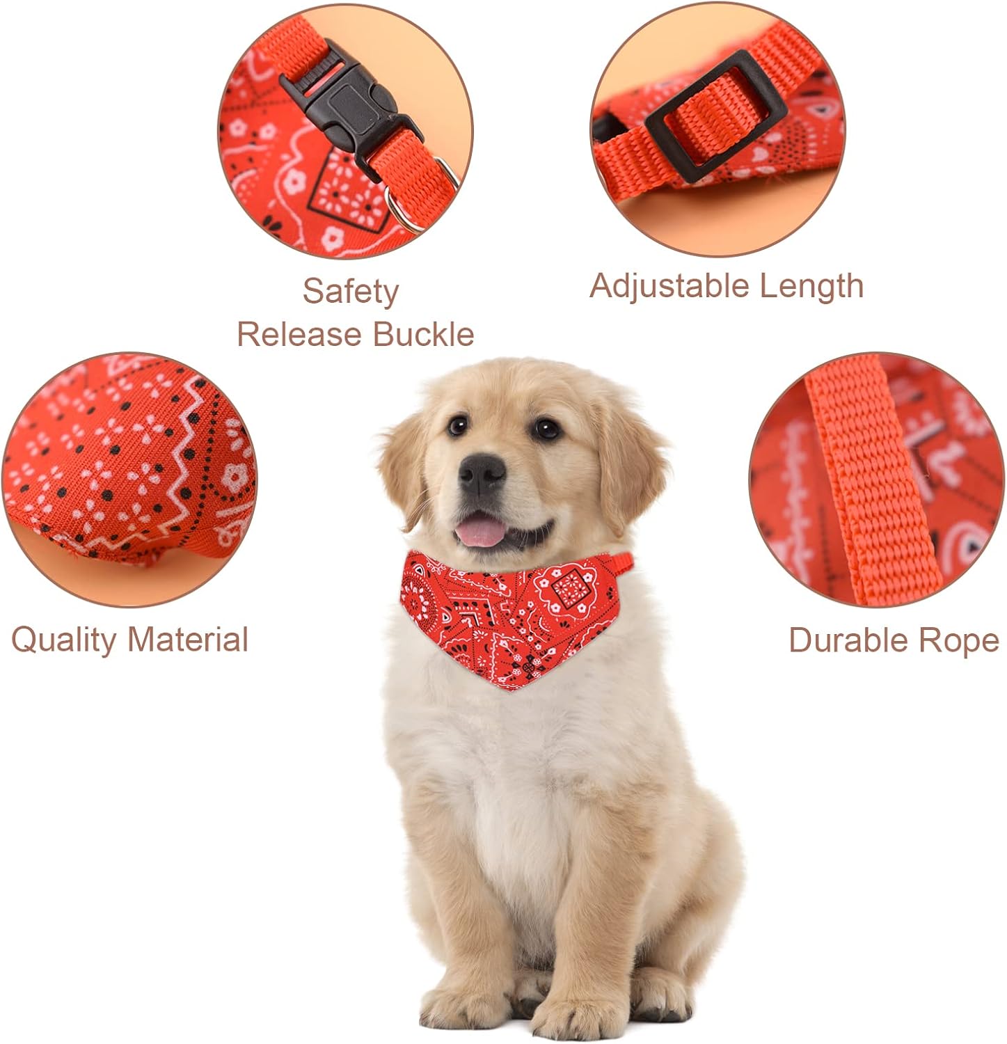 Pet Bandana Collar Dog Bandana with Adjustable Collar Handmade Dog Collar with Quick Release Buckle Washable 22-30cm чёрный
Pet Bandana Collar Dog Bandana with Adjustable Collar Handmade Dog Collar with Quick Release Buckle Washable 22-30cm чёрный
