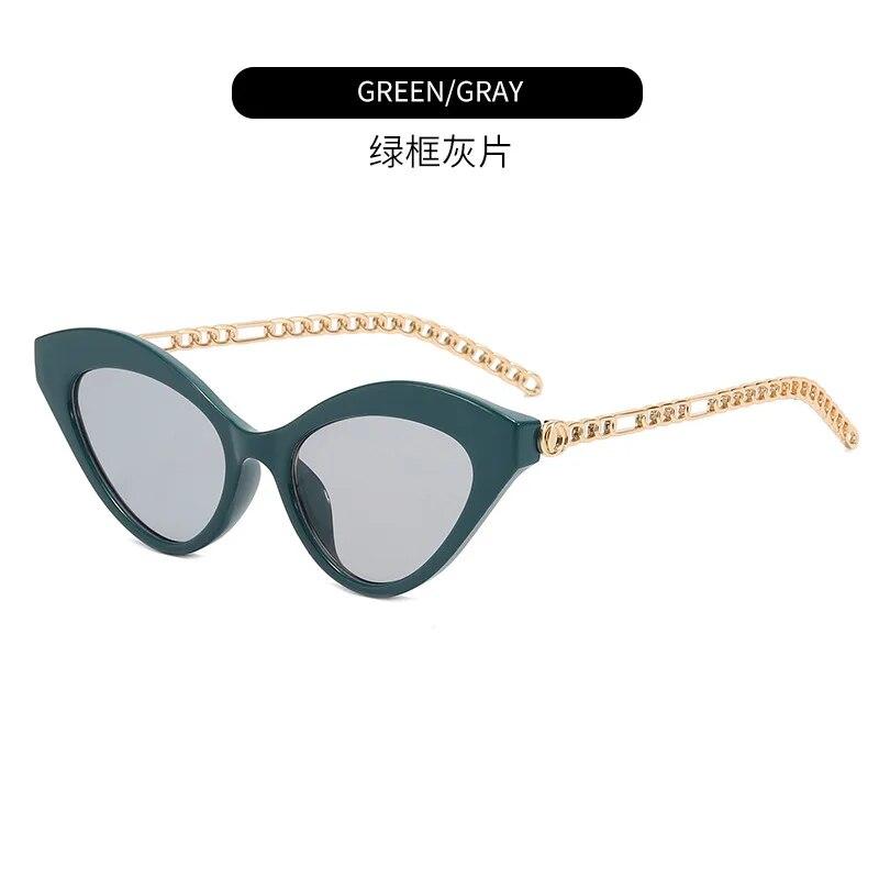 Солнцезащитные очки «кошачий глаз» женские модные роскошные квадратные солнцезащитные очки женские металлические цепочки с заушниками маленькая оправа черные золотистые Oculos De Sol
Солнцезащитные очки «кошачий глаз» женские модные роскошные квадратные солнцезащитные очки женские металлические цепочки с заушниками маленькая оправа черные золотистые Oculos De Sol