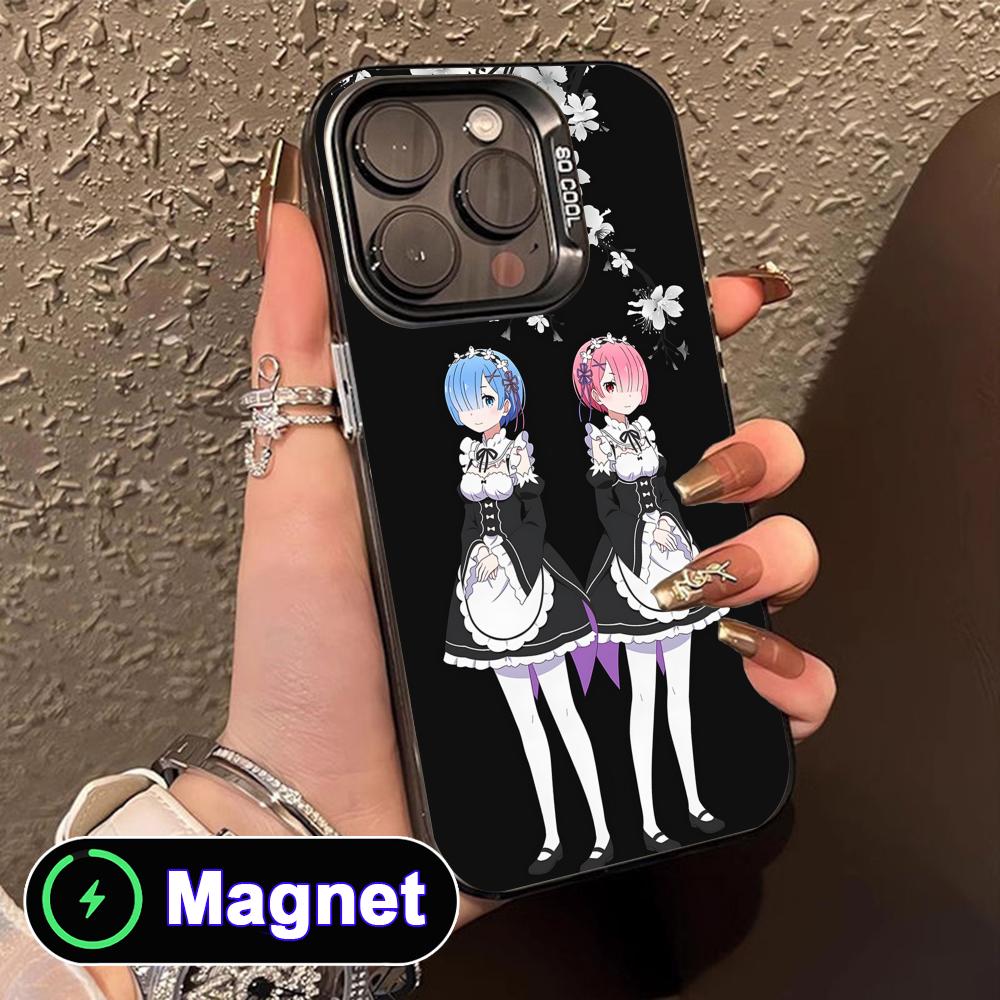 ReZero Rem Ram Translucent MagSafe Mobile Phone Case for iPhone 17 16 15 14 13 12 11 Air Pro Max Plus Colorful Cover iPhone 11
ReZero Rem Ram Translucent MagSafe Mobile Phone Case for iPhone 17 16 15 14 13 12 11 Air Pro Max Plus Colorful Cover iPhone 11