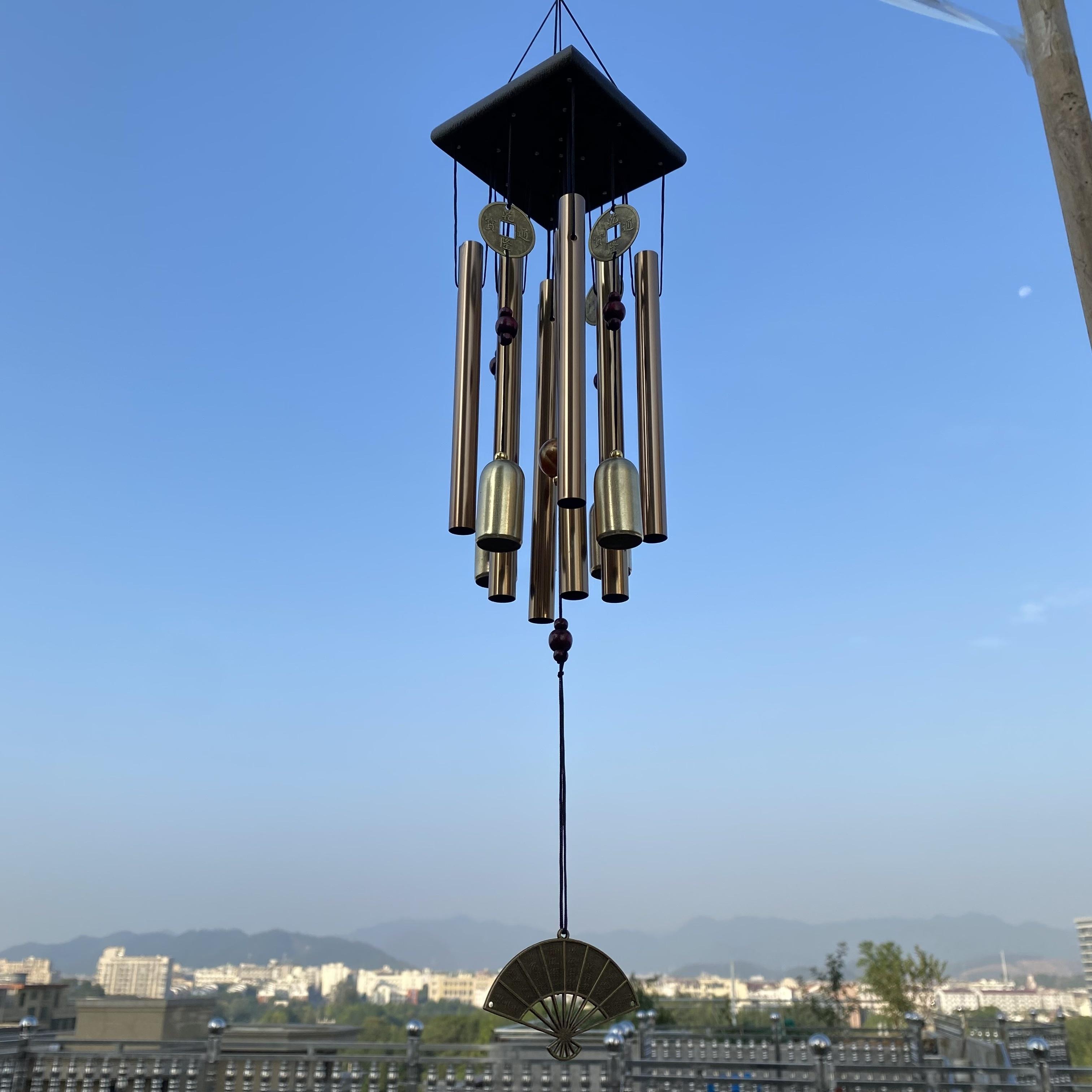 Старинные бронзовые колокольчики, деревенские деревянные металлические многотрубные колокольчики с колокольчиком, четкий звук для медитации, украшение для патио на открытом воздухе 1pc
Старинные бронзовые колокольчики, деревенские деревянные металлические многотрубные колокольчики с колокольчиком, четкий звук для медитации, украшение для патио на открытом воздухе 1pc