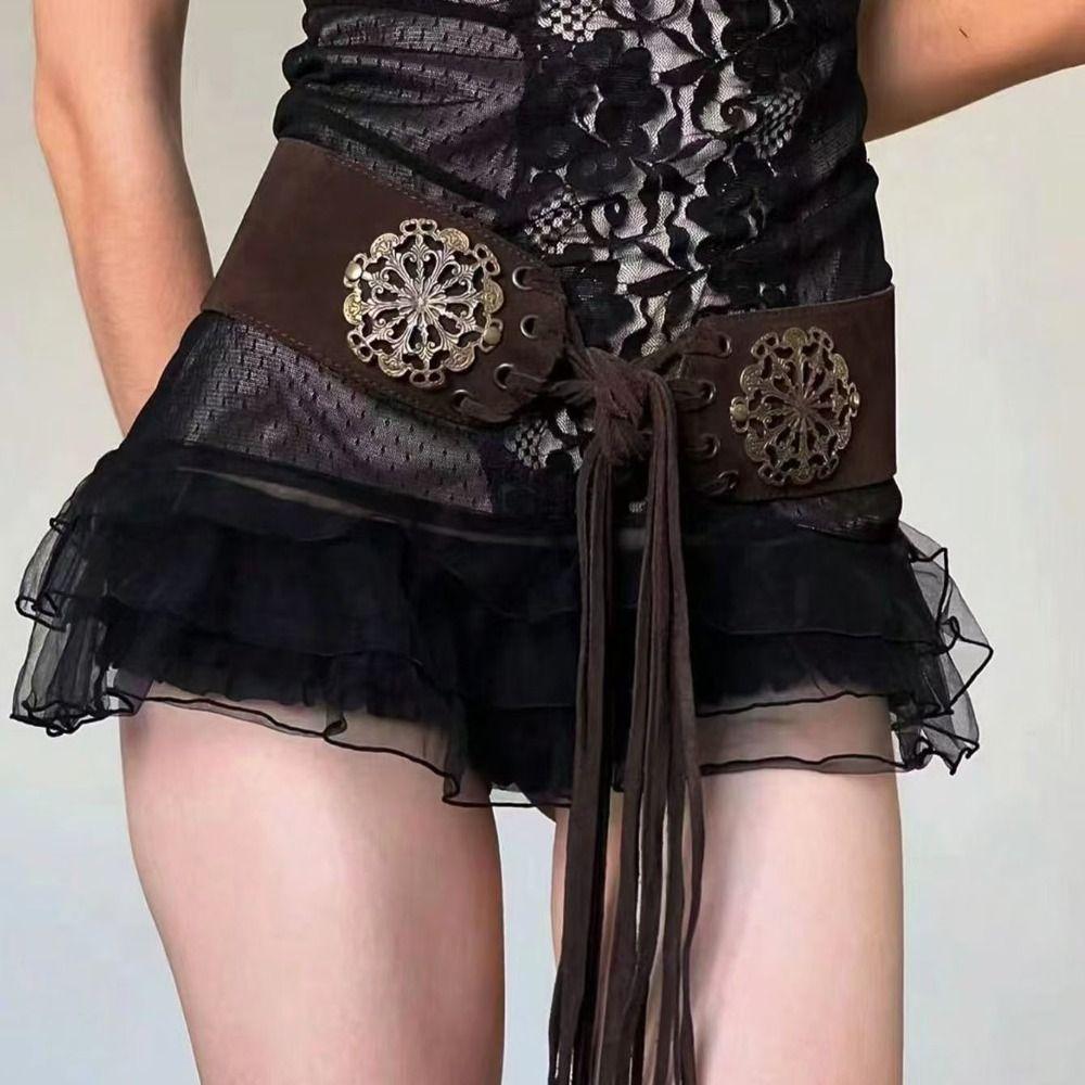 Korean Style Y2K Hollow Waistband Trouser Decoration Splicing Rings Belt Female/Girls Style B
Korean Style Y2K Hollow Waistband Trouser Decoration Splicing Rings Belt Female/Girls Style B