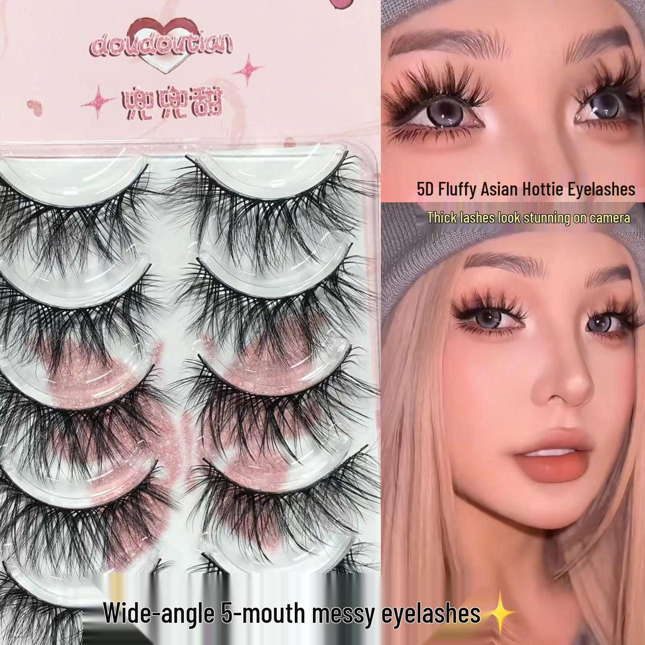 DouDou Sweet 5D Wide-Angle Upper Eyelashes: Asian-Inspired, European-Style, Dense and Photogenic False Lashes
DouDou Sweet 5D Wide-Angle Upper Eyelashes: Asian-Inspired, European-Style, Dense and Photogenic False Lashes