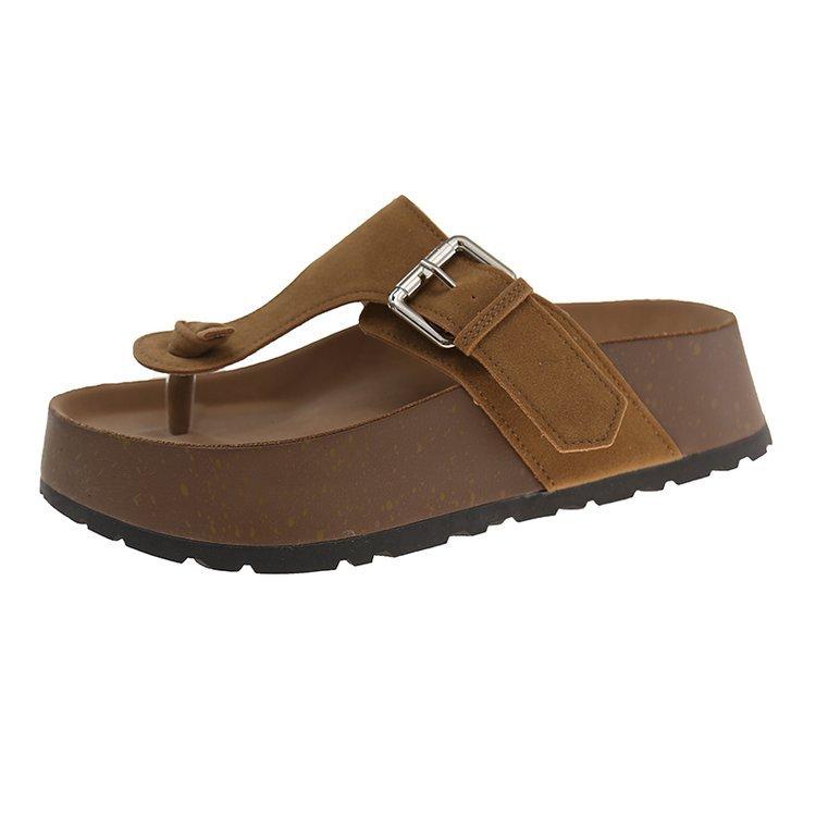 Korean version of niche thick-soled heightened pinch slippers women s 2025 spring new fashion flip-flops beach sandals 40 коричневий
Korean version of niche thick-soled heightened pinch slippers women s 2025 spring new fashion flip-flops beach sandals 40 коричневий