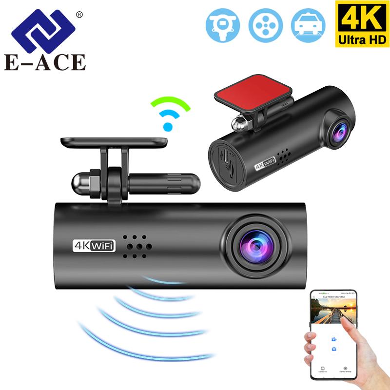 E-ACE Dash Cam 4K UHD Автомобильный видеорегистратор Поддержка WIFI 24H Парковочный монитор Циклическая запись Ночное видение Эксклюзивное приложение Черный ящик No TF Card
E-ACE Dash Cam 4K UHD Автомобильный видеорегистратор Поддержка WIFI 24H Парковочный монитор Циклическая запись Ночное видение Эксклюзивное приложение Черный ящик No TF Card