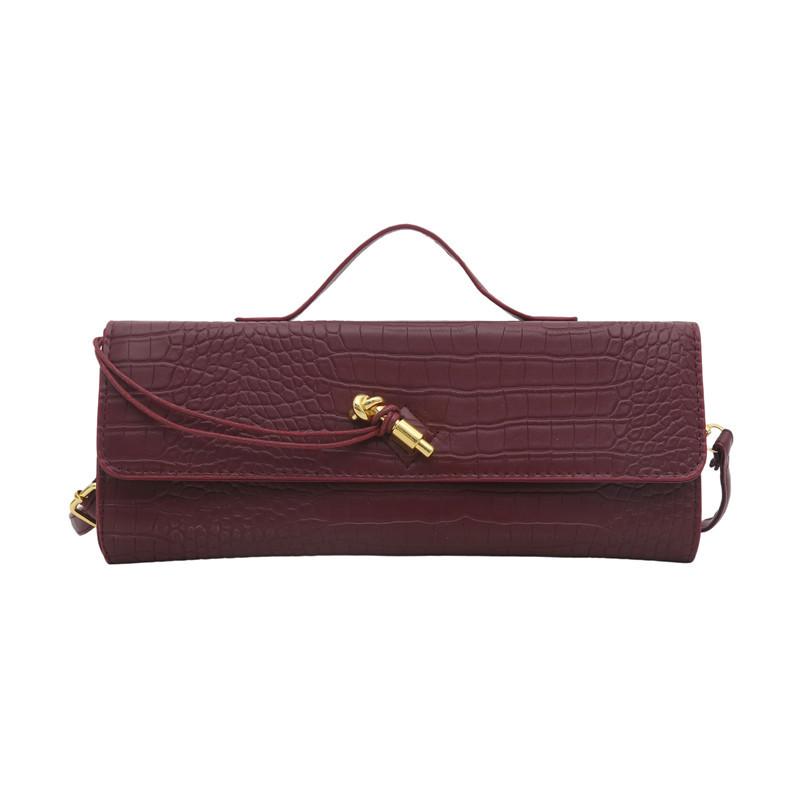 Solid color crocodile pattern dinner bag new baguette bag diagonal lock horizontal handbag shoulder messenger bag women s bag червоний
Solid color crocodile pattern dinner bag new baguette bag diagonal lock horizontal handbag shoulder messenger bag women s bag червоний