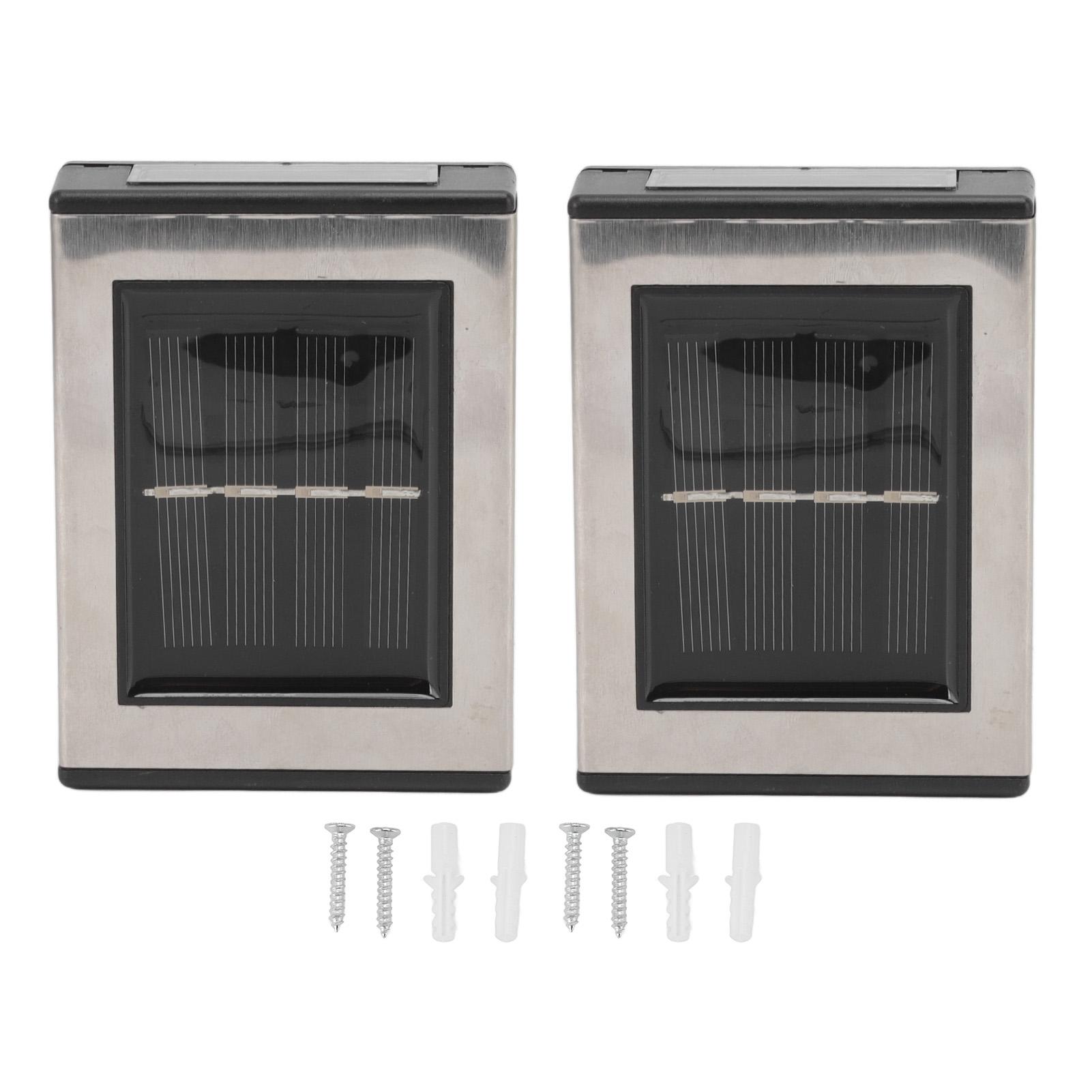 2 Sets Solar Wall Light IP65 Waterproof Outdoor LED Lamp White Lighting for Decoration
2 Sets Solar Wall Light IP65 Waterproof Outdoor LED Lamp White Lighting for Decoration