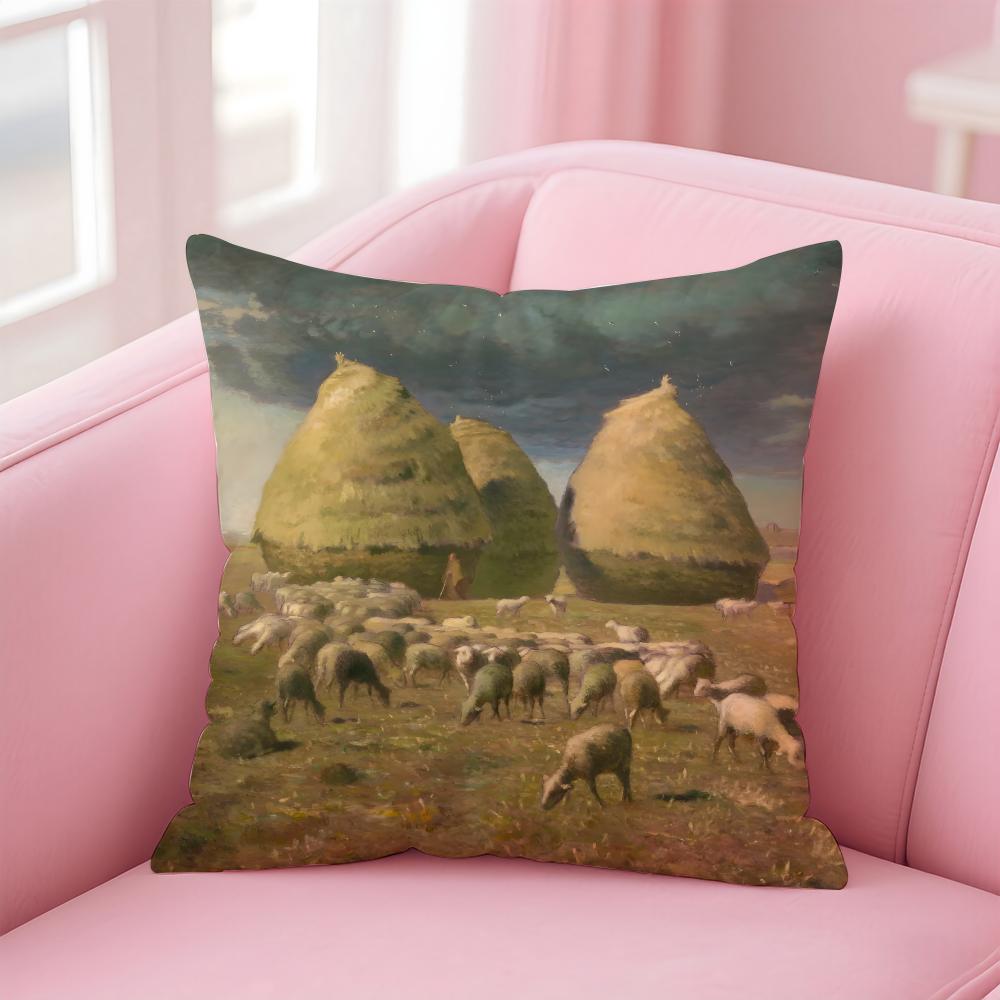 JJeanFrancois Millet ART Cushion Cover Pillow Case Ultra Soft Skin Friendly Fabric Cloud Like Comfort Concealed Zipper 30X30cm
JJeanFrancois Millet ART Cushion Cover Pillow Case Ultra Soft Skin Friendly Fabric Cloud Like Comfort Concealed Zipper 30X30cm