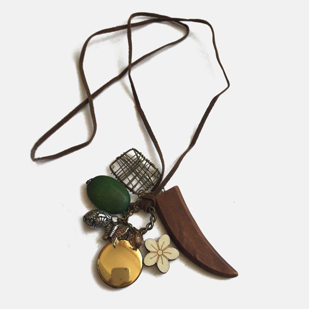 Boho Women Handmade Faux Butterfly Leather Rope Long Nest Flower Sweater Chain Pendants Necklace
Boho Women Handmade Faux Butterfly Leather Rope Long Nest Flower Sweater Chain Pendants Necklace