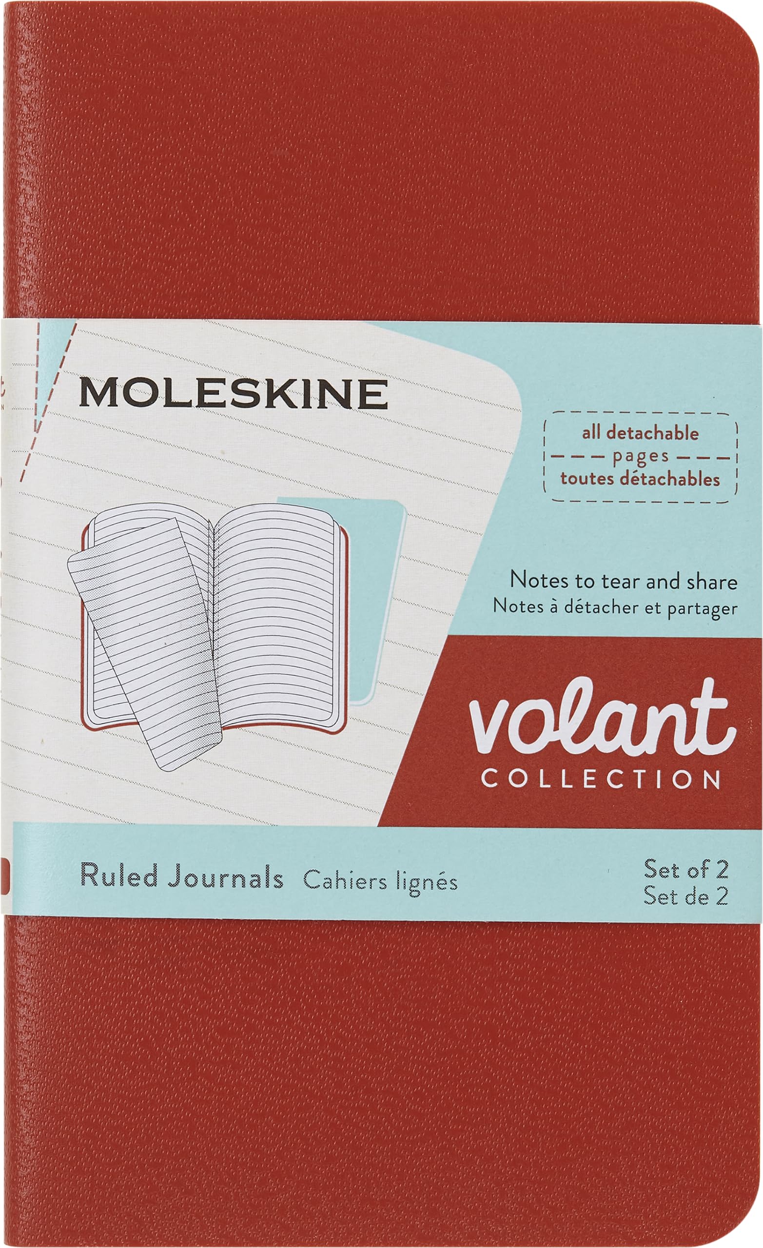 Moleskine VOLANT Journal Ruled XS Coral Orange, Aqua Blue QP701F16B24
Moleskine VOLANT Journal Ruled XS Coral Orange, Aqua Blue QP701F16B24