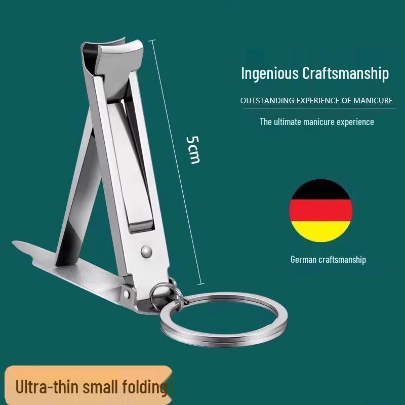 Ультратонкие складные кусачки для ногтей из нержавеющей стали с защитой от брызг и пилкой - Маленький размер
Ультратонкие складные кусачки для ногтей из нержавеющей стали с защитой от брызг и пилкой - Маленький размер