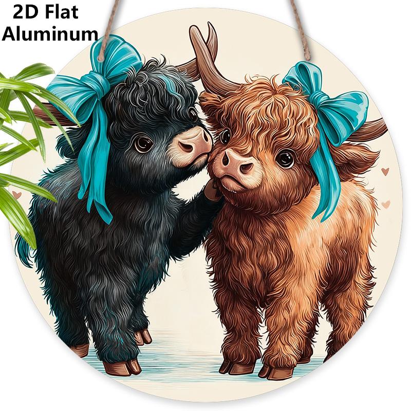 2D Flat Rustic Aluminium Sign with Highland Cattle Pattern - Figurine Ornaments - Ideal for Front Door, Wall, Porch, Fence Decor - Ideal Gift for 7.87×7.87inch
2D Flat Rustic Aluminium Sign with Highland Cattle Pattern - Figurine Ornaments - Ideal for Front Door, Wall, Porch, Fence Decor - Ideal Gift for 7.87×7.87inch