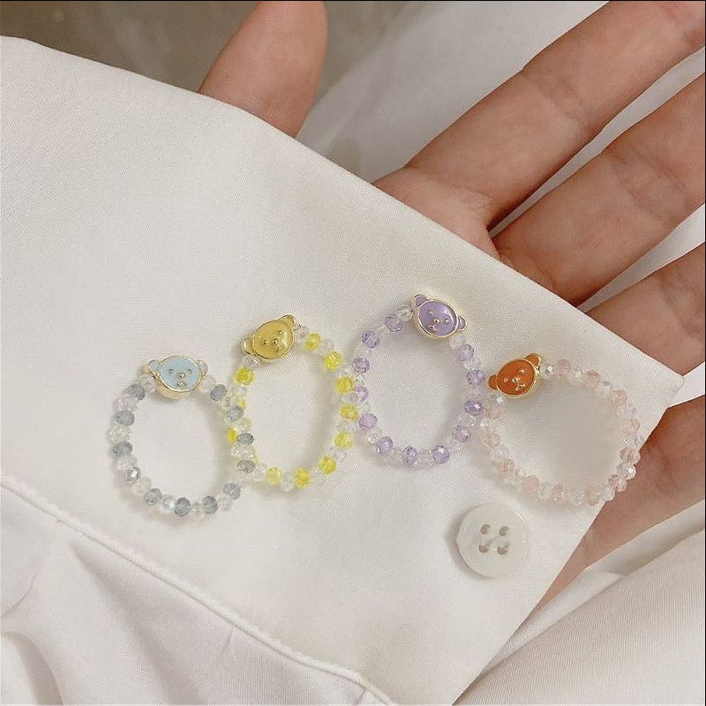 Fashion Jewelry Candy Color Bohemian Acrylic Finger Ring Bear Transparent Bead Rings Female Rings
Fashion Jewelry Candy Color Bohemian Acrylic Finger Ring Bear Transparent Bead Rings Female Rings