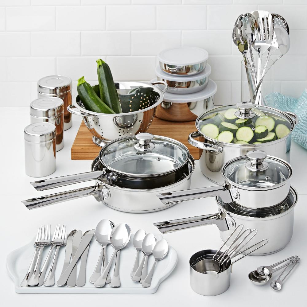 Aço inoxidável Panelas e Cozinha Combo Set Conjunto Panelas Non Stick Panelas e Panelas
Aço inoxidável Panelas e Cozinha Combo Set Conjunto Panelas Non Stick Panelas e Panelas