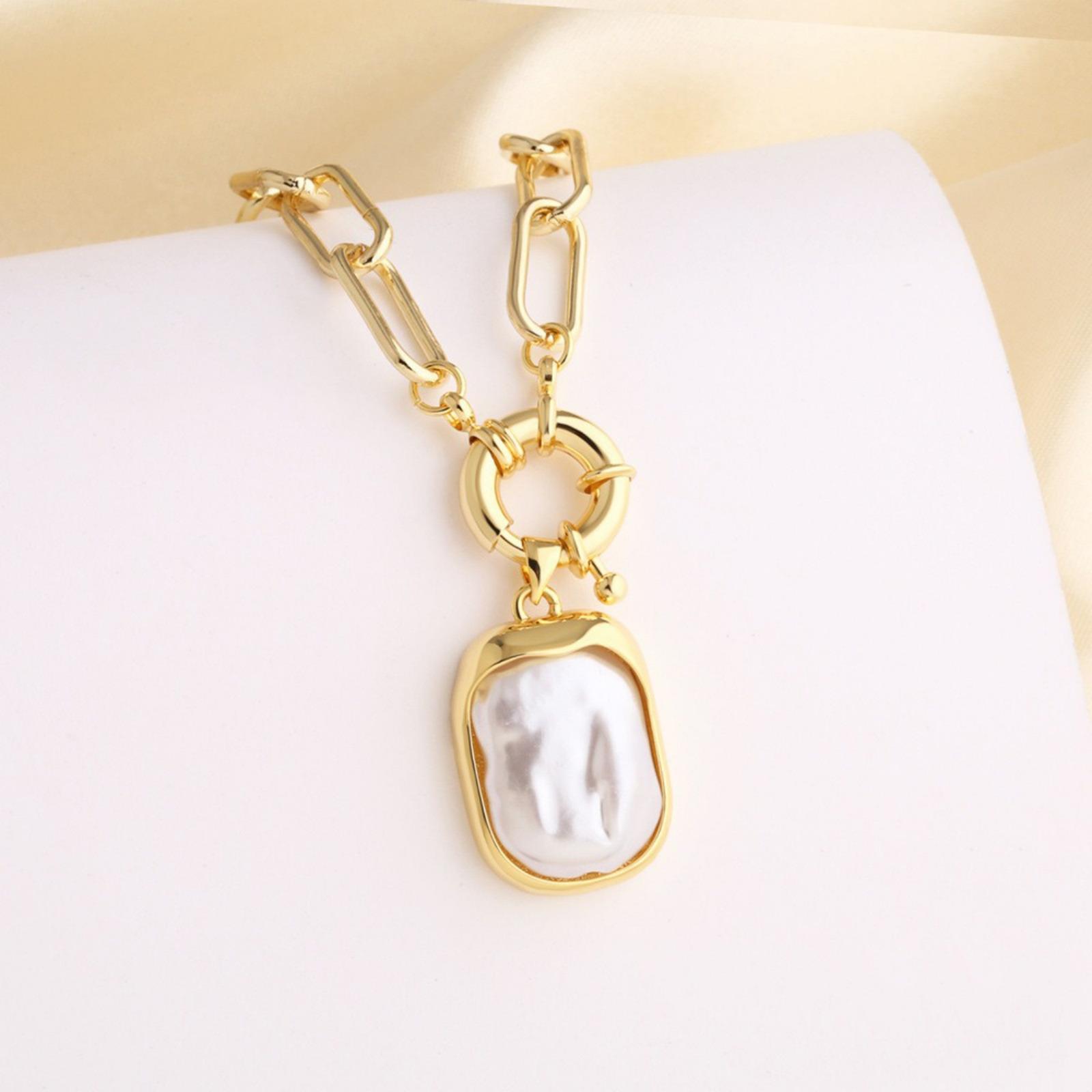 Acrylic Imitation Pearl Cross Heart Pendant Charm Necklace 18K Gold Plated Brass Paperclip Link Chain Women Gift 50cm(19.7 )long
Acrylic Imitation Pearl Cross Heart Pendant Charm Necklace 18K Gold Plated Brass Paperclip Link Chain Women Gift 50cm(19.7 )long