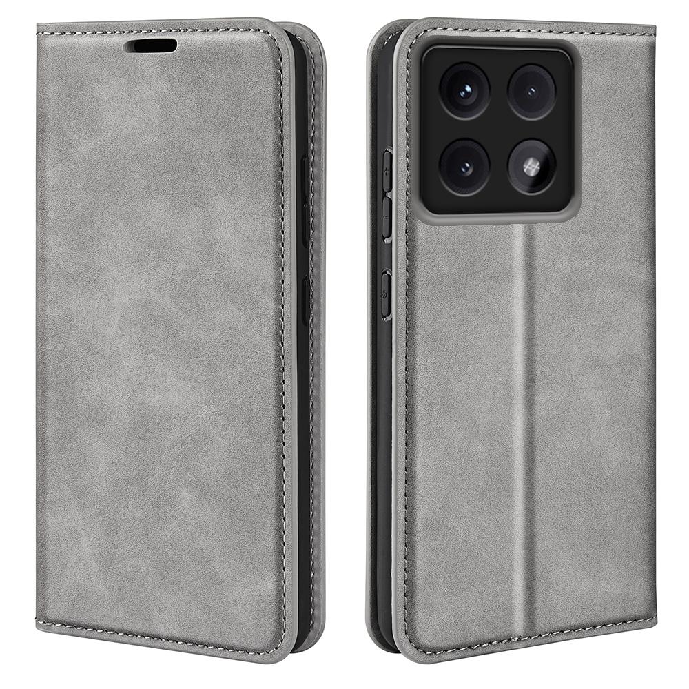 For Xiaomi 14T Case Skin-Touch Leather Wallet Phone Cover Grey
For Xiaomi 14T Case Skin-Touch Leather Wallet Phone Cover Grey