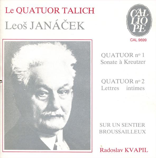 CD JANACEK; TALICH QUARTET - String Quartets Nos 1 & 2 CAL9699 Calliope 1988 France Classical Used
CD JANACEK; TALICH QUARTET - String Quartets Nos 1 & 2 CAL9699 Calliope 1988 France Classical Used