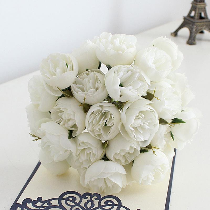 Искусственные цветы камелии с 27 головками, букет пионов и роз, цветок невесты для свадьбы, вечеринки, офиса, украшения дома белый
Искусственные цветы камелии с 27 головками, букет пионов и роз, цветок невесты для свадьбы, вечеринки, офиса, украшения дома белый