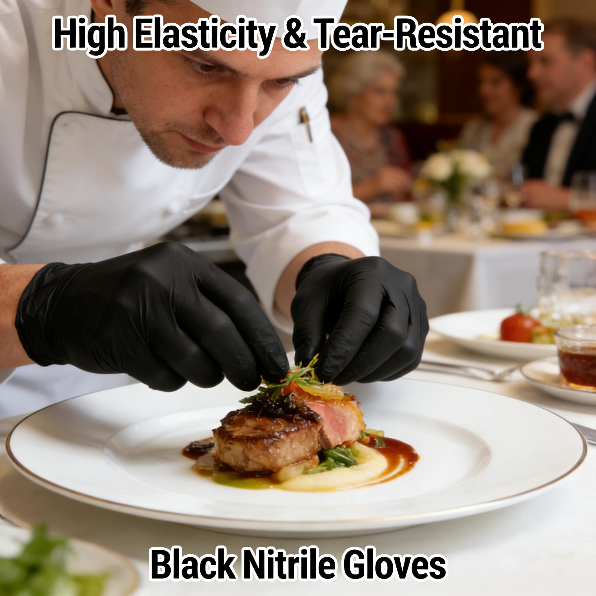 100pcs Disposable Black Nitrile Gloves Powder-Free Latex-Free Tear Resistant for Food Handling Kitchen Cooking Cleaning 100pcs чёрный
100pcs Disposable Black Nitrile Gloves Powder-Free Latex-Free Tear Resistant for Food Handling Kitchen Cooking Cleaning 100pcs чёрный