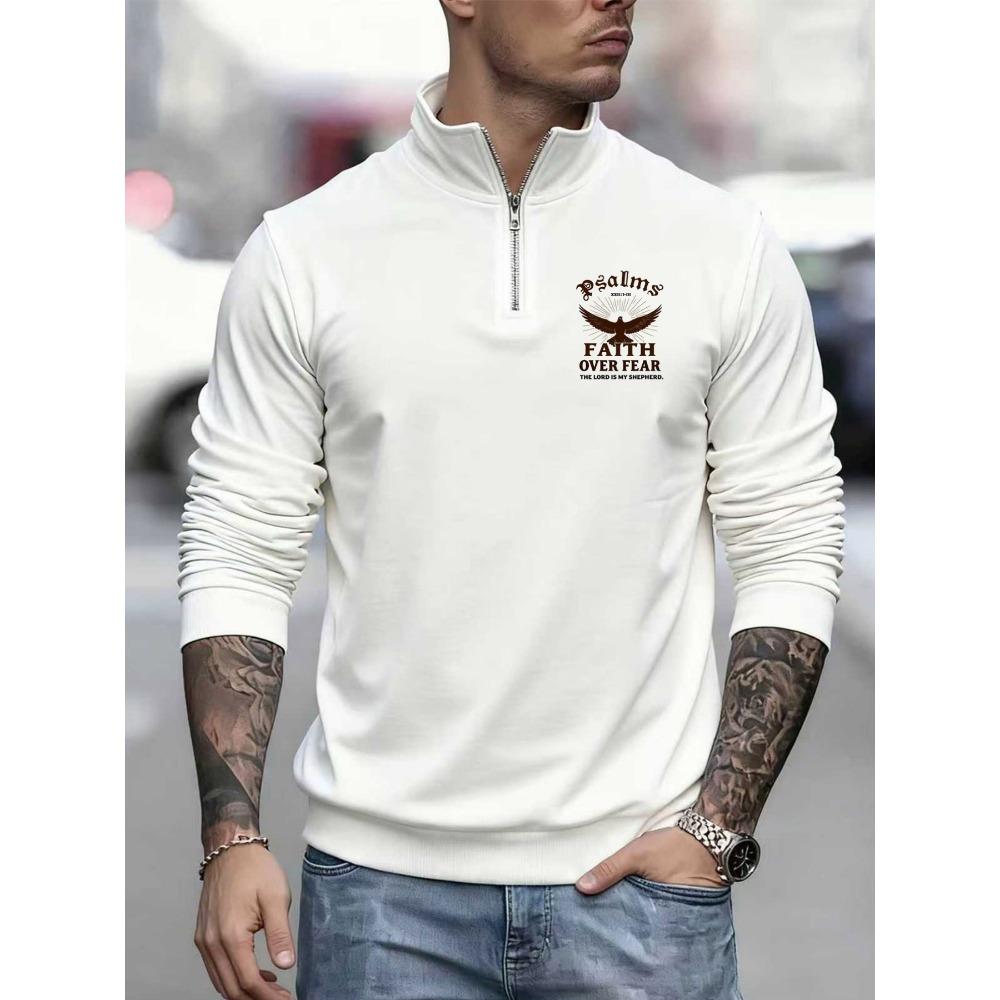 Psalm, Faith Over Fear Print New Men s Casual Sports Shirt Cool Fashion Zipper Long Sleeve Sports Shirt Top S белый
Psalm, Faith Over Fear Print New Men s Casual Sports Shirt Cool Fashion Zipper Long Sleeve Sports Shirt Top S белый