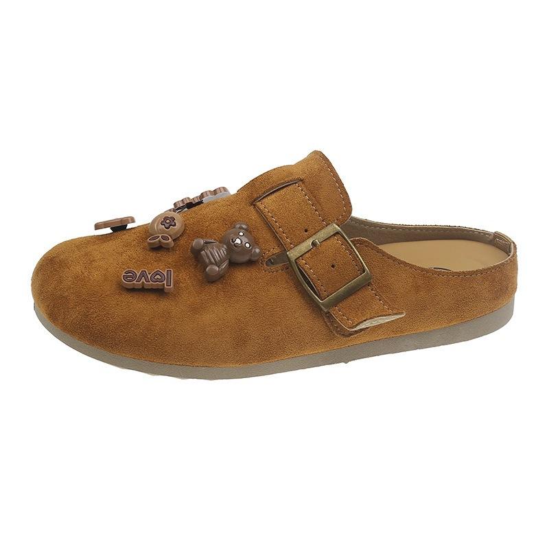 Fashion versatile thick-bottomed bag head half slippers women wear new spring and autumn casual lazy cool slippers non-slip 40
Fashion versatile thick-bottomed bag head half slippers women wear new spring and autumn casual lazy cool slippers non-slip 40