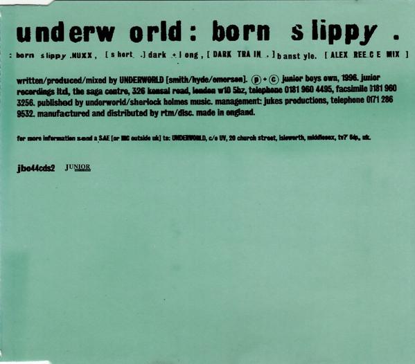 CD UNDERWORLD - Born Slippy JBO44CDS2 Junior Boy s Ow 1996 UK Dance & Electronica Used
CD UNDERWORLD - Born Slippy JBO44CDS2 Junior Boy s Ow 1996 UK Dance & Electronica Used