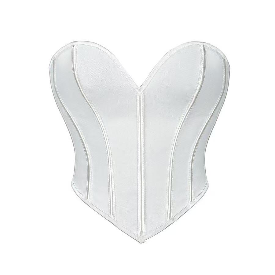 Black matte tube top, shapewear, corset, open button, backless fish bone, chest wrap, small vest. XL білий
Black matte tube top, shapewear, corset, open button, backless fish bone, chest wrap, small vest. XL білий
