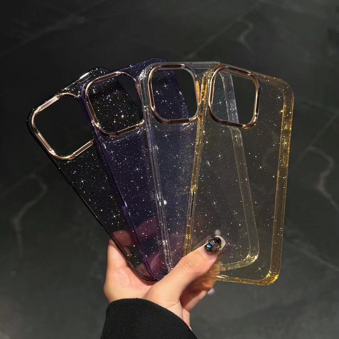 IPhone 16 Golden Glitter Powder Electroplating Applicable To Apple 15pro Mobile Case Transparent 14 All-In-Package Protector Max iPhone16Plus
IPhone 16 Golden Glitter Powder Electroplating Applicable To Apple 15pro Mobile Case Transparent 14 All-In-Package Protector Max iPhone16Plus