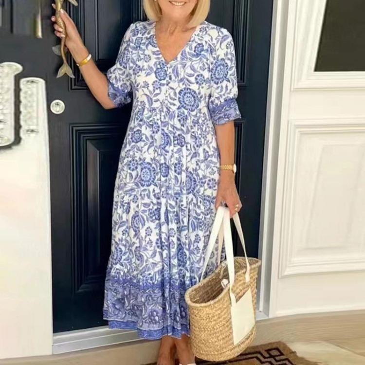 Floral Print Bohemian Maxi Dress Sexy V Neck Beach Party Short Sleeve Flowy Women XXL
Floral Print Bohemian Maxi Dress Sexy V Neck Beach Party Short Sleeve Flowy Women XXL