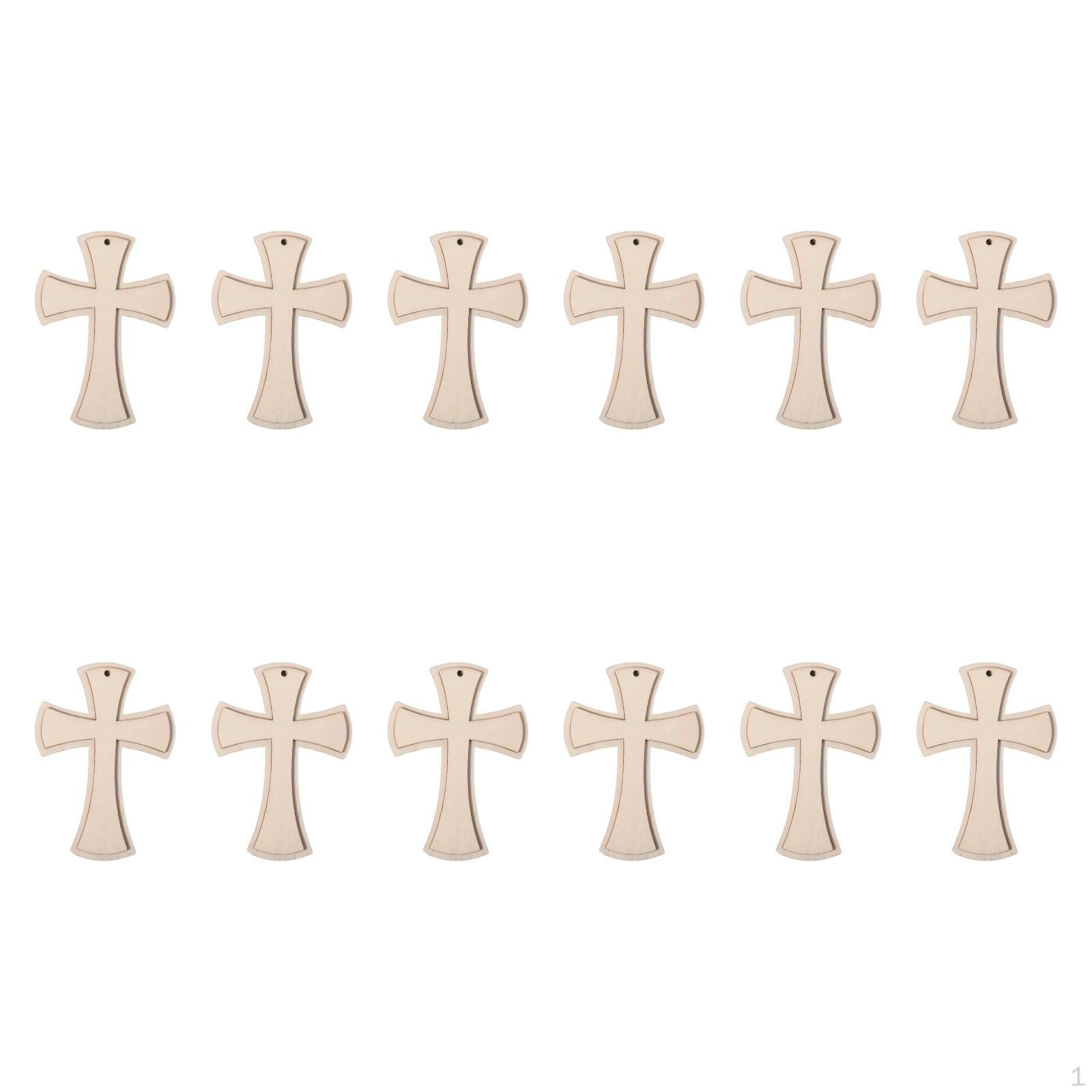 12 Pcs Wooden Crosses for Crafts, Unfinished Cross, Hanging Ornament with Hole Card Making Style A
12 Pcs Wooden Crosses for Crafts, Unfinished Cross, Hanging Ornament with Hole Card Making Style A