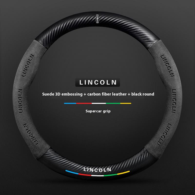 Lincoln Z Navigator Aviator Nautilus Corsair Continental MKZ MKC MKX MKS Carbon fiber Suede Car Steering Wheel Cover Accessories
Lincoln Z Navigator Aviator Nautilus Corsair Continental MKZ MKC MKX MKS Carbon fiber Suede Car Steering Wheel Cover Accessories