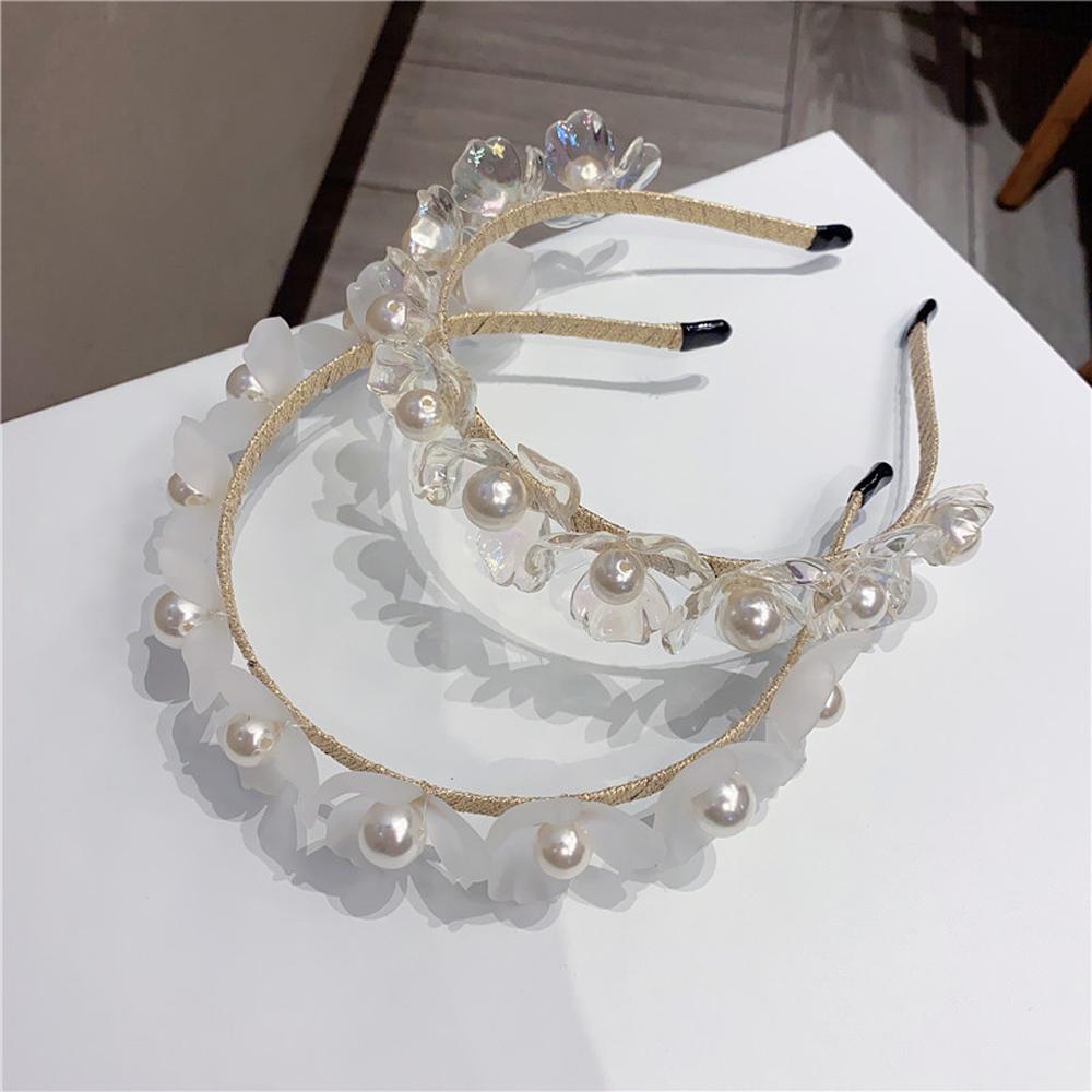 Headwear Girls Non-slip Hairband Pearl Headband Braided Tool Flower Hair Hoop Transparent Flower
Headwear Girls Non-slip Hairband Pearl Headband Braided Tool Flower Hair Hoop Transparent Flower