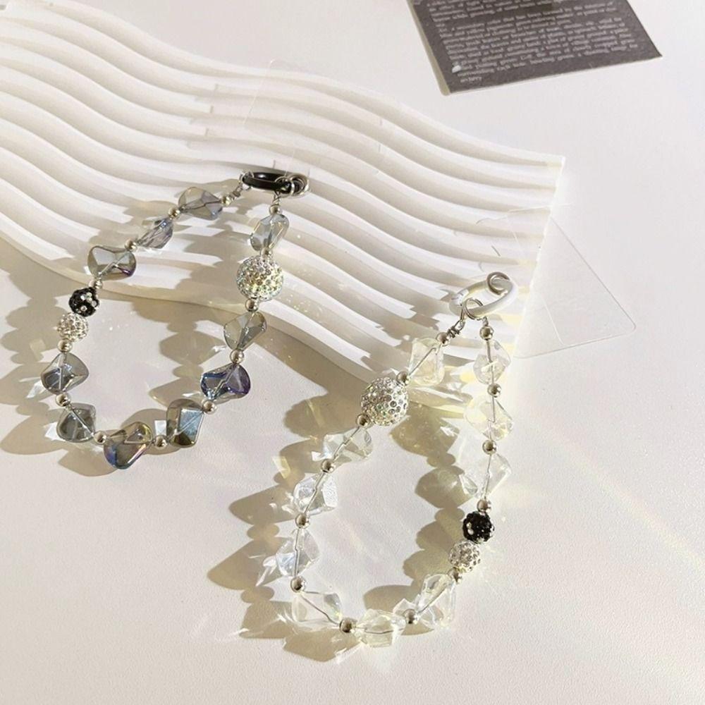 Crystal Phone Wrist Straps Chain Geometric Beaded Keychain Exquisite Car Keyring Handbag Bag 3Pcs
Crystal Phone Wrist Straps Chain Geometric Beaded Keychain Exquisite Car Keyring Handbag Bag 3Pcs