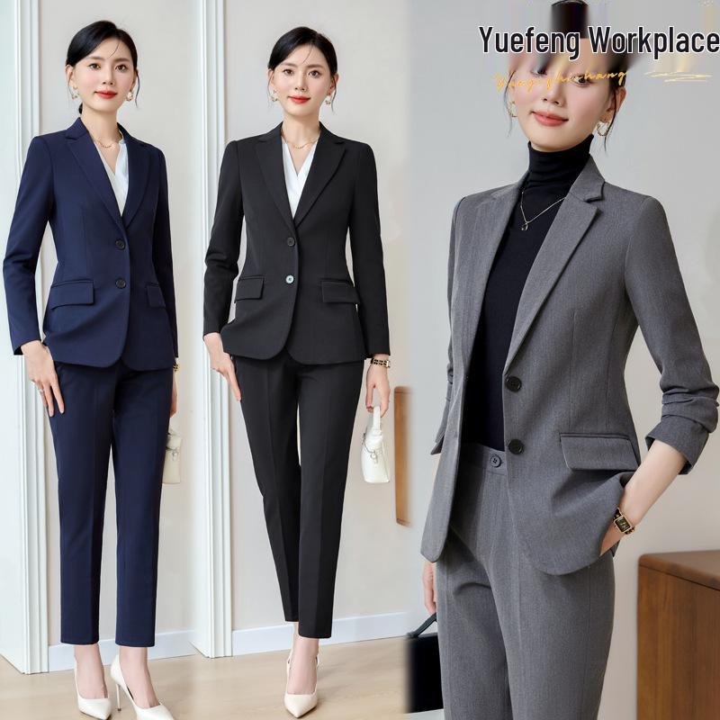 High-End Women s Grey Suit Set - Professional Spring/Autumn Formal Wear for Interviews and Work XL
High-End Women s Grey Suit Set - Professional Spring/Autumn Formal Wear for Interviews and Work XL