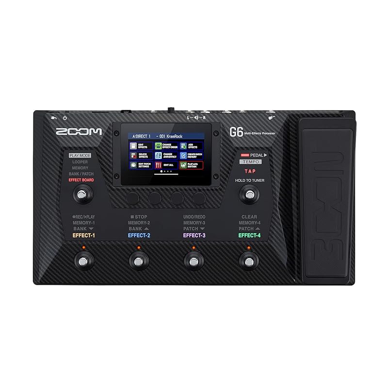 ZOOM zoom G6 multi-effector for guitar black black Equipped with 4.3 inch color touch screen
ZOOM zoom G6 multi-effector for guitar black black Equipped with 4.3 inch color touch screen