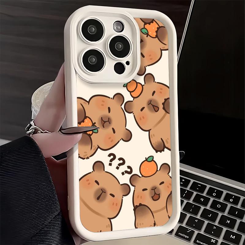Phone Case for iPhone 17 Air 16E 15 16 Pro Max Funny Capybara Cartoon Cute Cover 14 Plus 13 12 Mini Soft Shell Silicone Fundas iPhone 16 Plus
Phone Case for iPhone 17 Air 16E 15 16 Pro Max Funny Capybara Cartoon Cute Cover 14 Plus 13 12 Mini Soft Shell Silicone Fundas iPhone 16 Plus