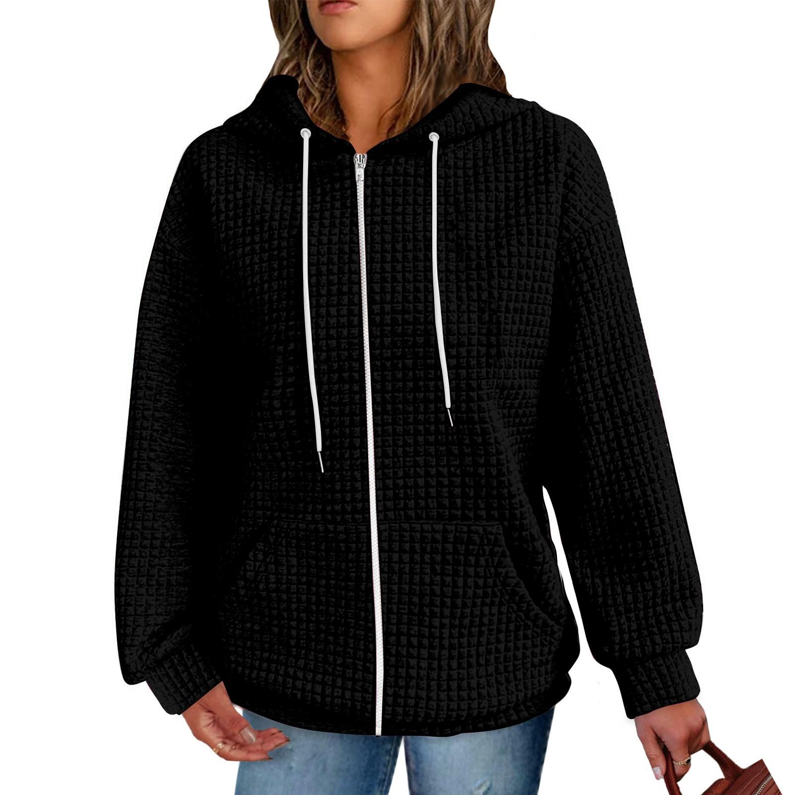 Жіночі толстовки однотонні попкорн текстуровані повсякденні кишені на зав язках куртка світшоти пальто XXL чорний
Жіночі толстовки однотонні попкорн текстуровані повсякденні кишені на зав язках куртка світшоти пальто XXL чорний