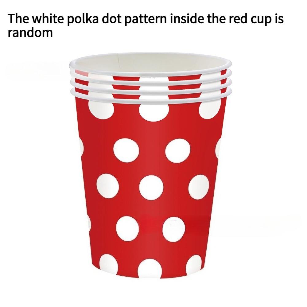 48 шт. Одноразовые бумажные стаканчики в красный и белый горошек - Идеально для кофе, чая, молока | Игривый дизайн | Аксессуары для кофейных чашек
48 шт. Одноразовые бумажные стаканчики в красный и белый горошек - Идеально для кофе, чая, молока | Игривый дизайн | Аксессуары для кофейных чашек