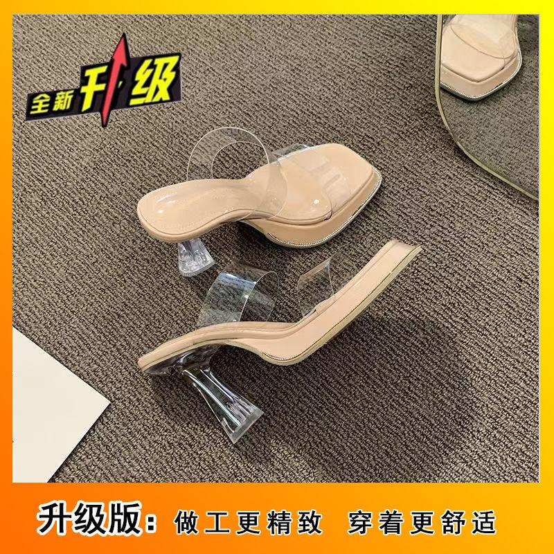 2025 summer new popular transparent crystal heel waterproof table thick heel high heel cool slippers wear fairy style women s shoes 40
2025 summer new popular transparent crystal heel waterproof table thick heel high heel cool slippers wear fairy style women s shoes 40