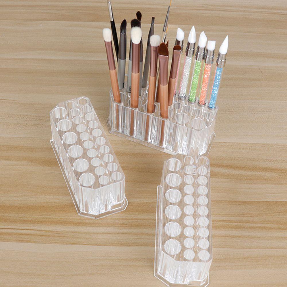 Brush Container Nail Brush Holder Nail Brush Display Shelf Makeup Brush Holder Pens Storage Box чистий
Brush Container Nail Brush Holder Nail Brush Display Shelf Makeup Brush Holder Pens Storage Box чистий
