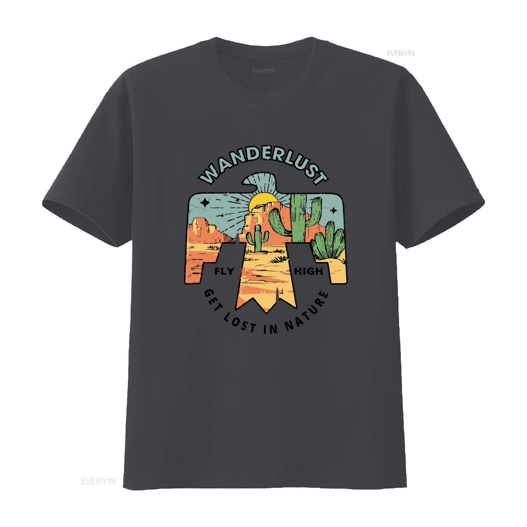 Wanderlust T Shirt Fit Fly High Get Lost In Nature Desert Cactus Eagle Print vintage Washed streetwear Casual 4XL
Wanderlust T Shirt Fit Fly High Get Lost In Nature Desert Cactus Eagle Print vintage Washed streetwear Casual 4XL